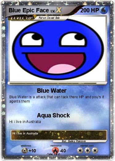 Pokemon Blue Epic Face