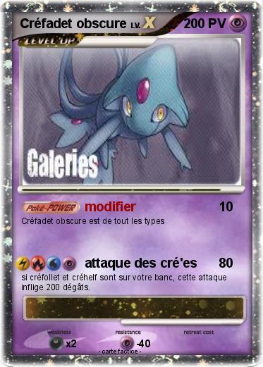Pokemon Créfadet obscure
