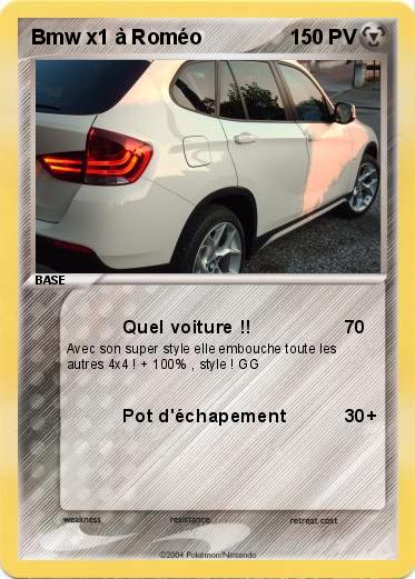 Pokemon Bmw x1 à Roméo