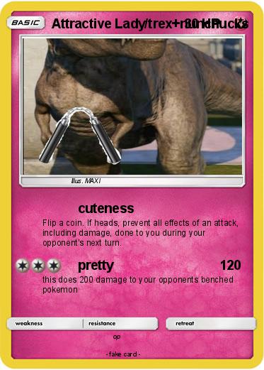 Pokemon Attractive Lady/trex+nunchucks
