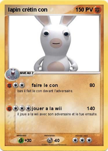 Pokemon lapin crétin con