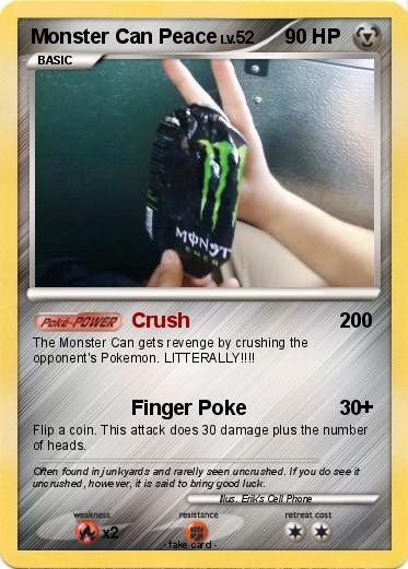 Pokemon Monster Can Peace