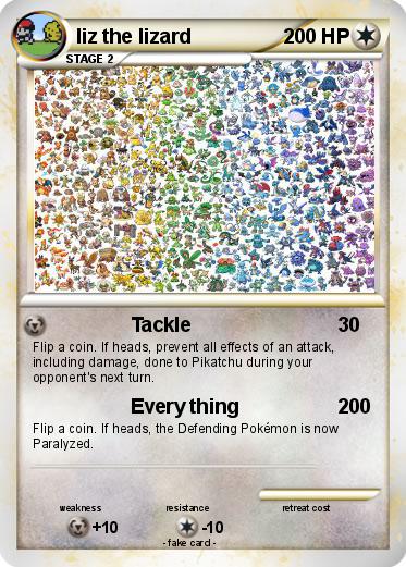 Pokemon liz the lizard