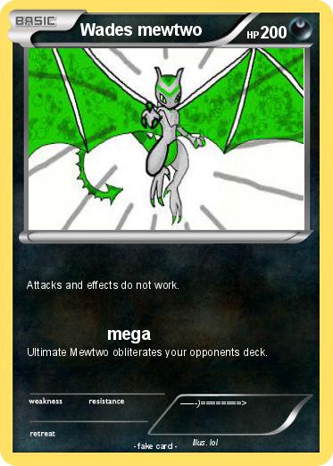 Pokemon Wades mewtwo
