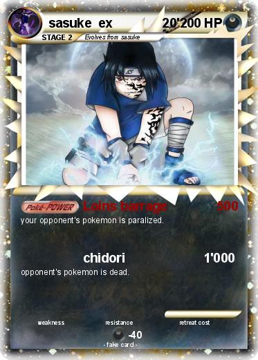 Pokemon sasuke  ex              20'