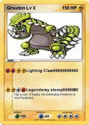 Pokemon Groudon Lv X