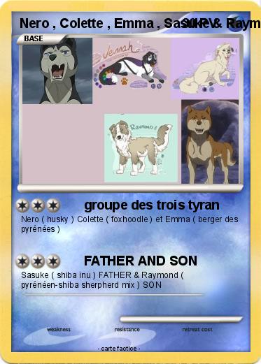 Pokemon Nero , Colette , Emma , Sasuke & Raymond