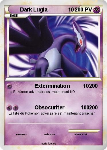 Pokemon Dark Lugia              10