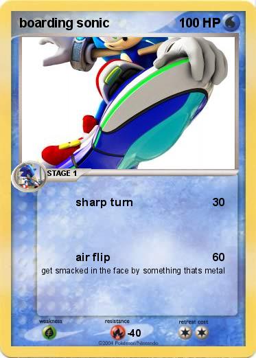 Pokemon boarding sonic