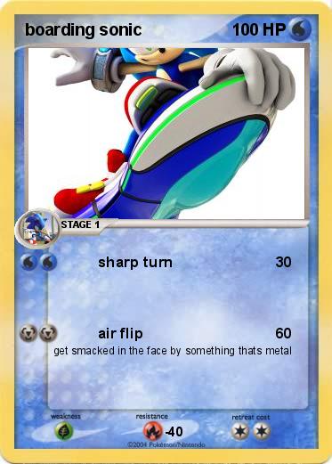 Pokemon boarding sonic