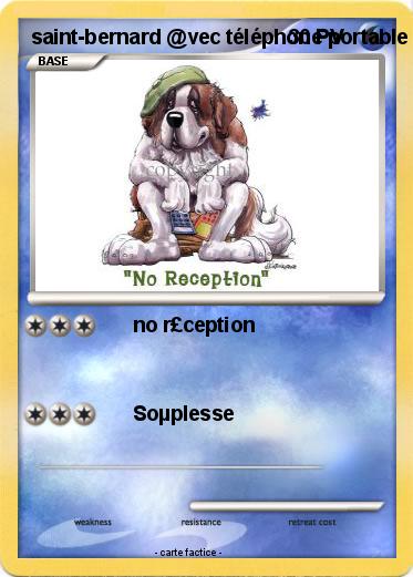 Pokemon saint-bernard @vec téléphone portable