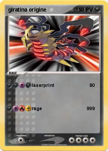 Pokemon giratina origine