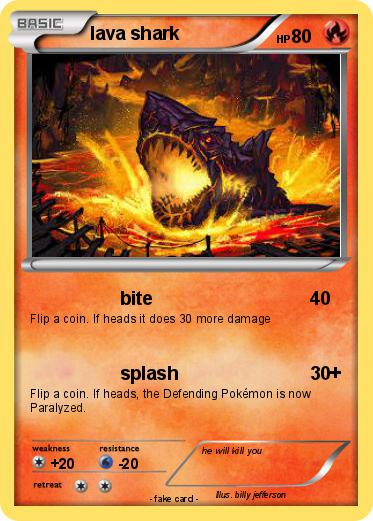 Pokemon lava shark