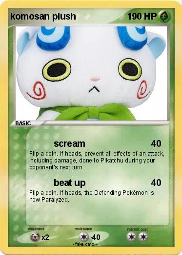 Pokemon komosan plush