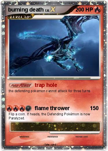 Pokemon burning death