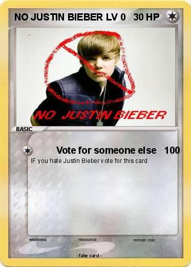 Pokemon NO JUSTIN BIEBER LV 0