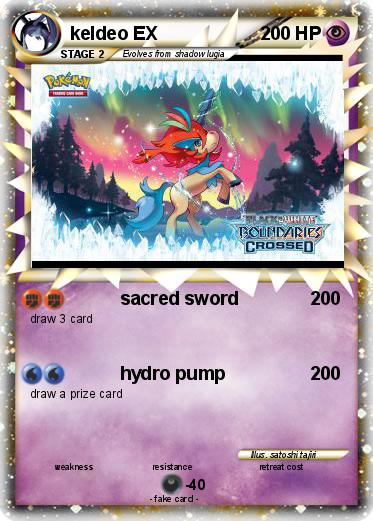 Pokemon keldeo EX