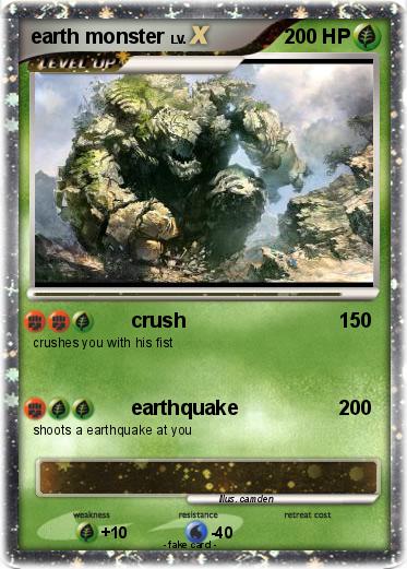 Pokemon earth monster