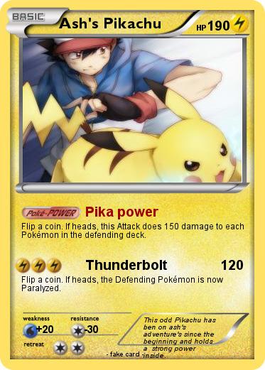 Pokemon Ash's Pikachu