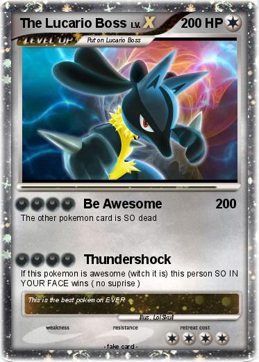 Pokemon The Lucario Boss