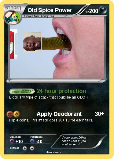 Pokemon Old Spice Power