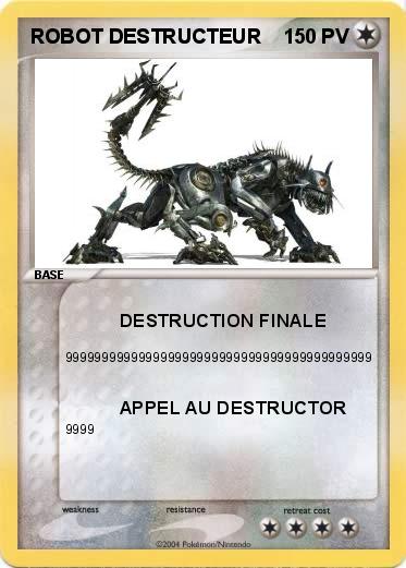 Pokemon ROBOT DESTRUCTEUR