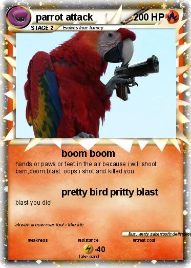 Pokemon parrot attack