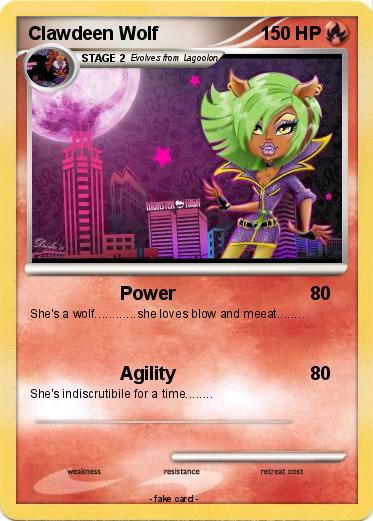 Pokemon Clawdeen Wolf