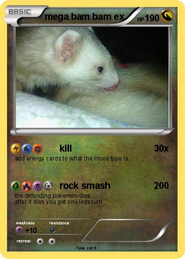 Pokemon mega bam bam ex