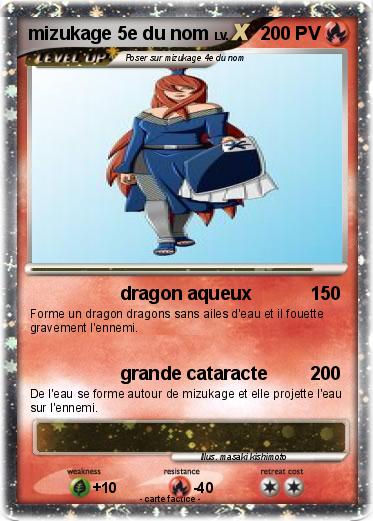 Pokemon mizukage 5e du nom
