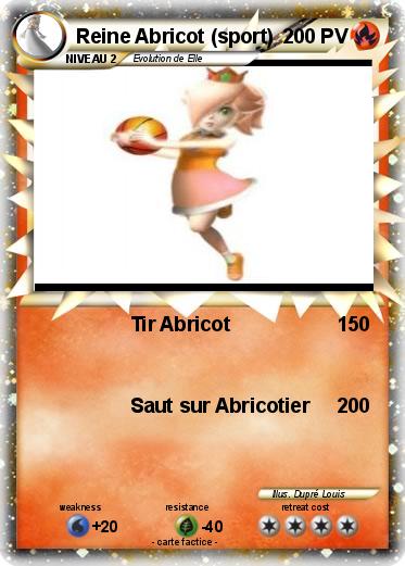 Pokemon Reine Abricot (sport)