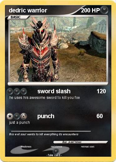 Pokemon dedric warrior