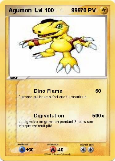 Pokemon Agumon  Lvl 100           999 