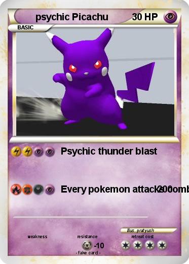 Pokemon psychic Picachu