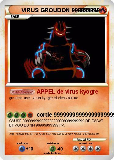Pokemon VIRUS GROUDON 999999999