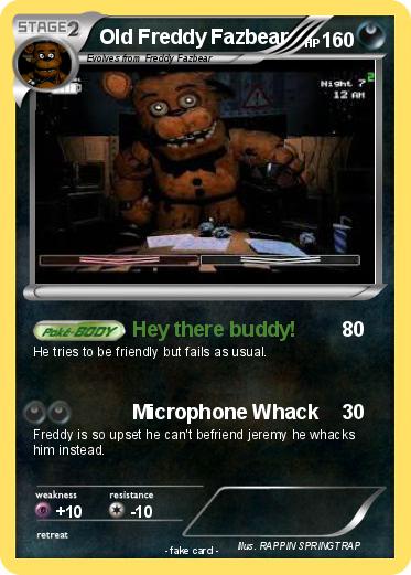 Pokemon Old Freddy Fazbear