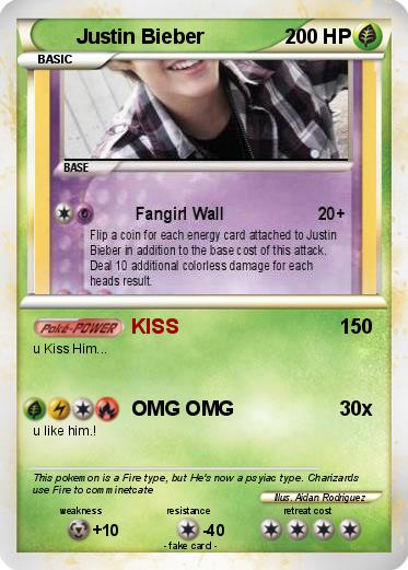 Pokemon Justin Bieber