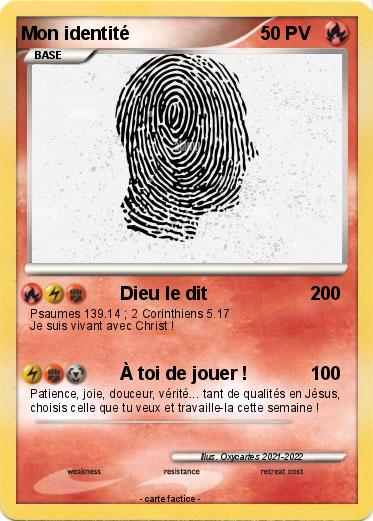 Pokemon Mon identité
