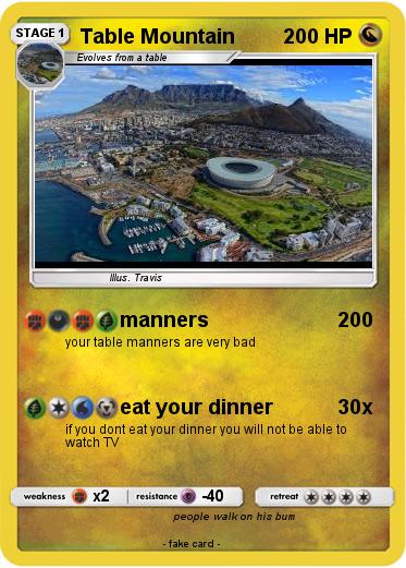 Pokemon Table Mountain