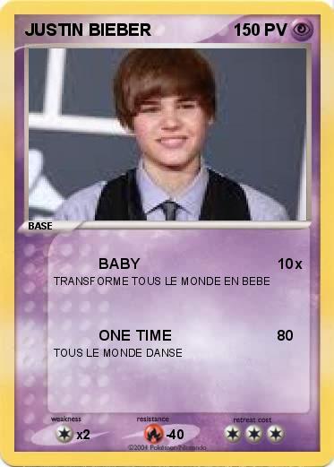 Pokemon JUSTIN BIEBER 