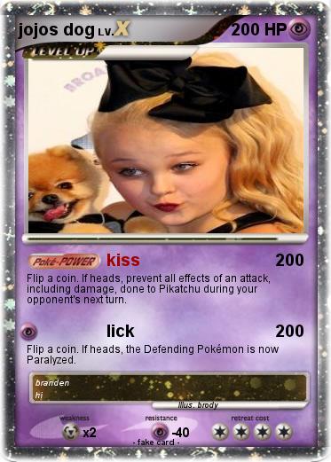 Pokemon jojos dog