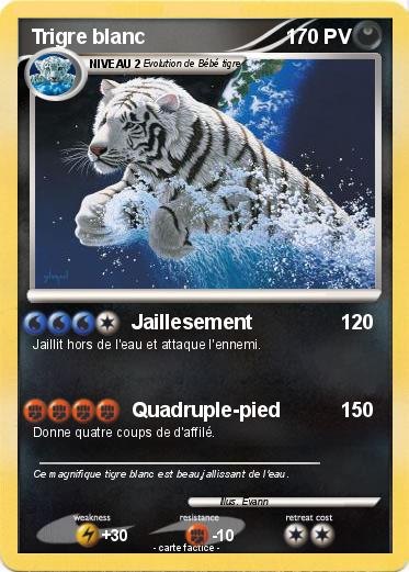 Pokemon Trigre blanc