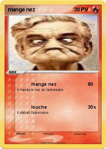 Pokemon mange nez