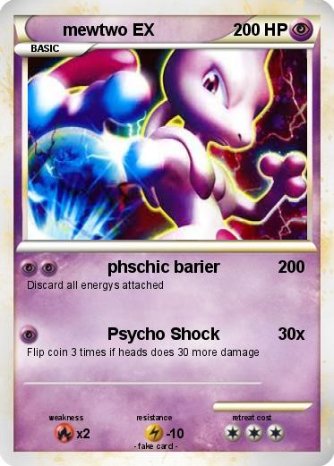 Pokemon mewtwo EX