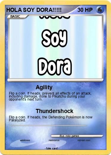 Pokemon HOLA SOY DORA!!!!!