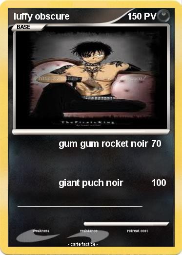 Pokemon luffy obscure