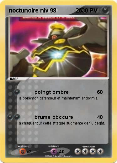 Pokemon noctunoire niv 98            26   