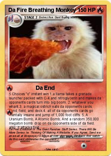 Pokemon Da Fire Breathing Monkey