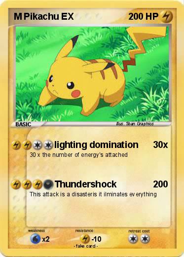 Pokemon M Pikachu EX