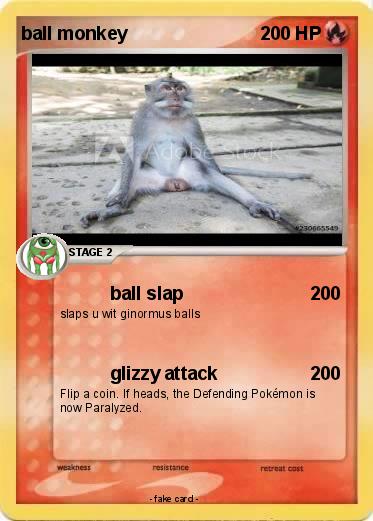Pokemon ball monkey